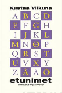 Osta Kustaa Vilkuna Etunimet kirja netistä