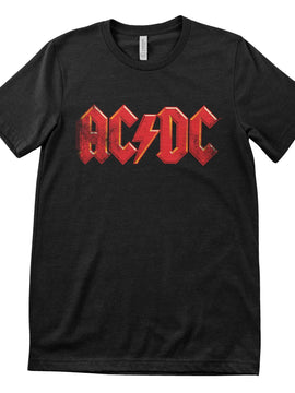 AC/DC Distressed Logo T-paita