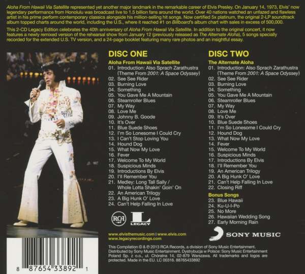 Elvis Presley Aloha From Hawaii Via Satellite Concert 1973 8x10 Photo (EP-931) B&W