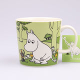 Muumipeikko nurmenvihreä muumimuki tarra käyttämätön (1)